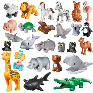 Kit de Blocos de Animais da Fazenda: 26 Peças para Criar e Brincar!