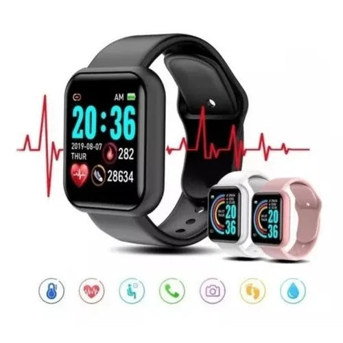 Smartwatch D20: Seu Aliado Inteligente para um Estilo de Vida Ativo!