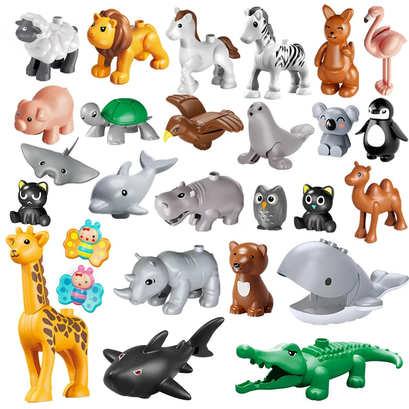 Kit de Blocos de Animais da Fazenda: 26 Peças para Criar e Brincar!